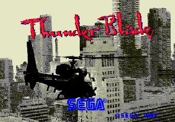 Thunder Blade (Japan) screen shot title